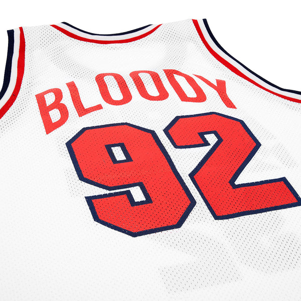 "ABG BLOODY JAY" basketball jersey - white