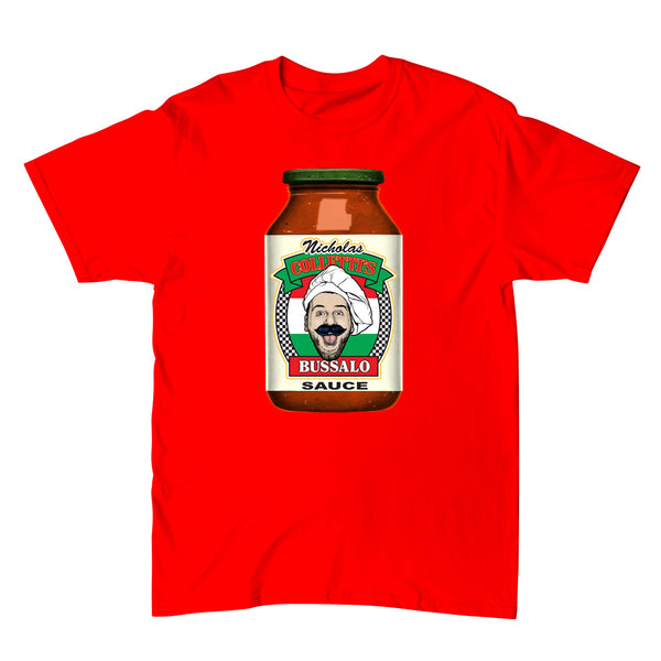 Nick Colletti -  "BUSSALO"  tee - red