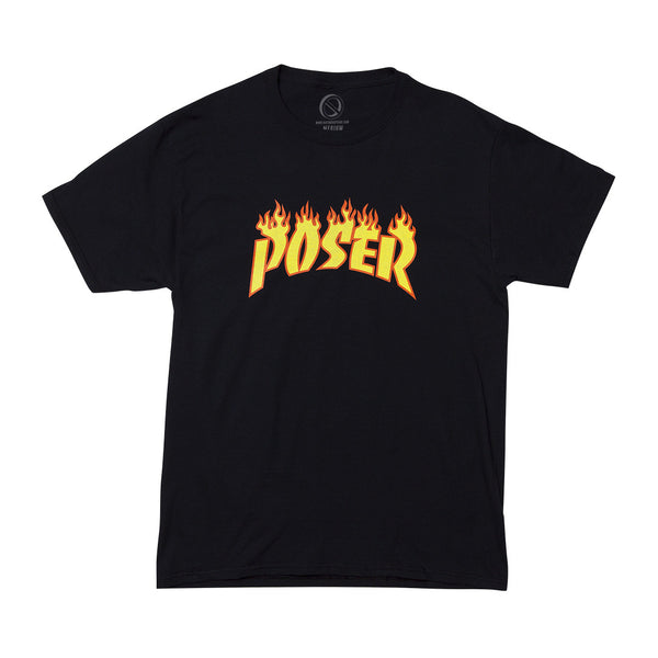 "POSER" tee - black