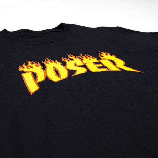 "POSER" tee - black