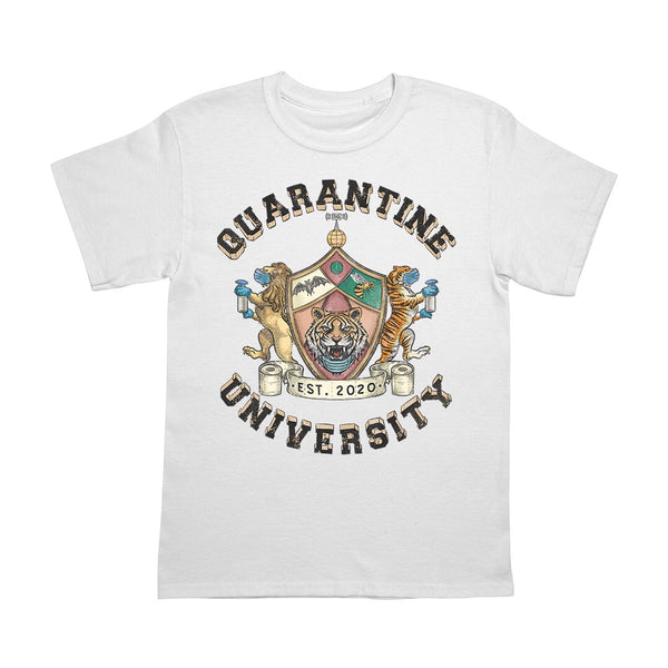 “Quarantine University" tee - white